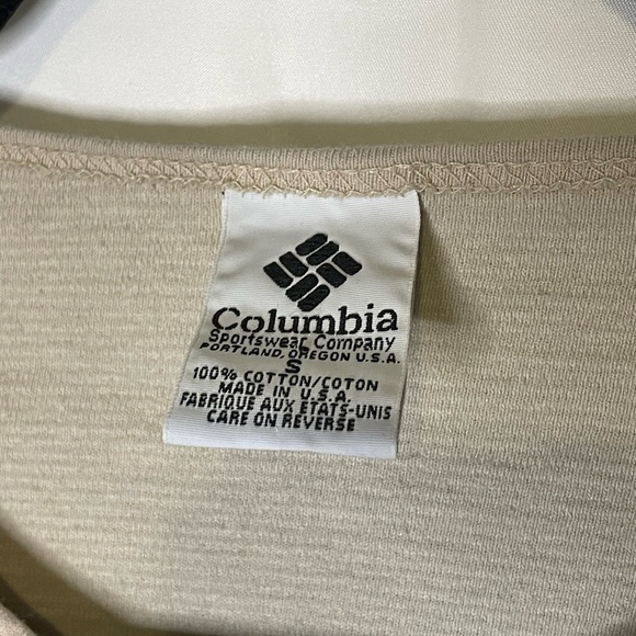 Columbia dark cream 100% cotton long sleeved top​​​​​​​​ - Picture 4 of 4